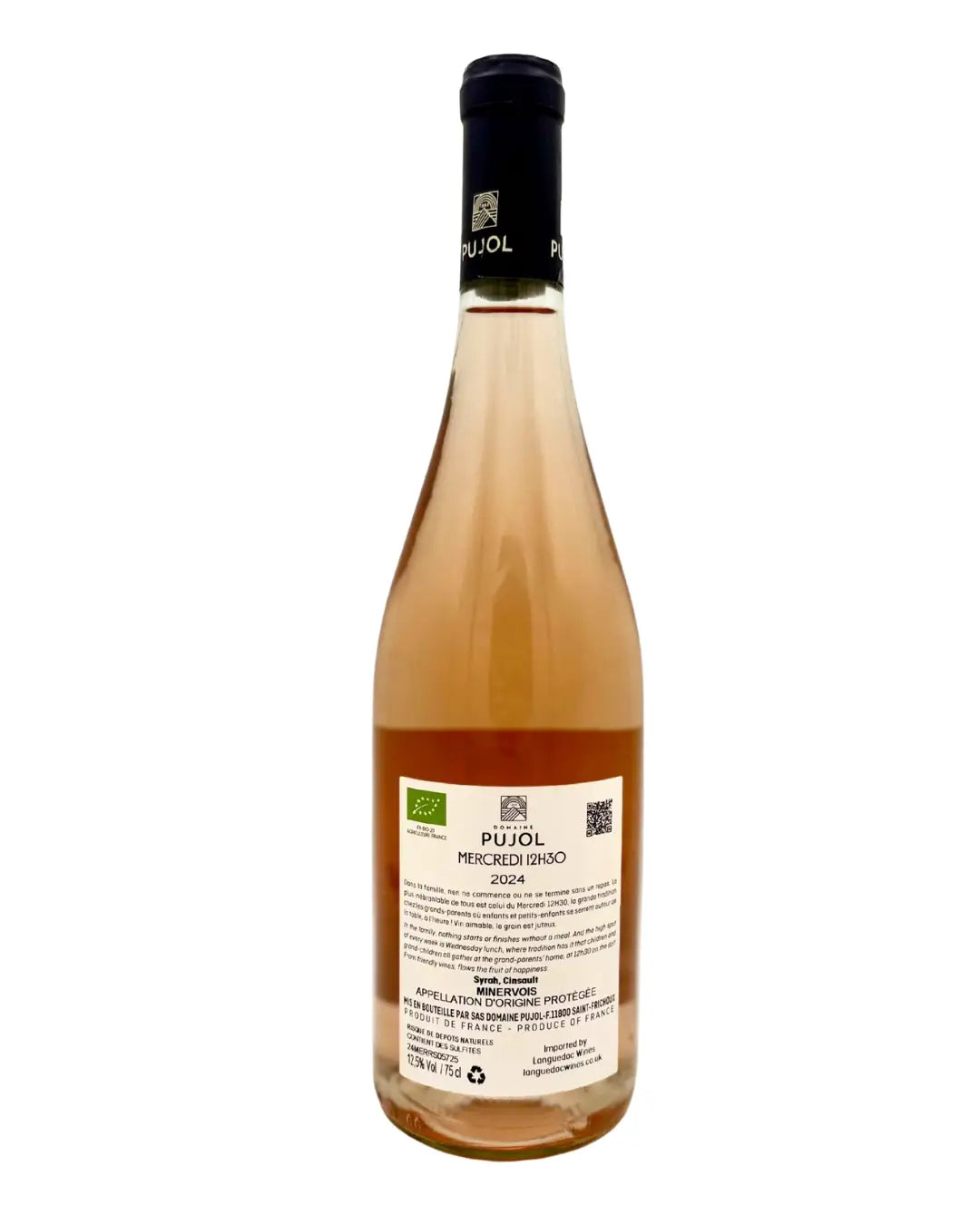 Domaine Pujol Mercredi 12H30 Rose