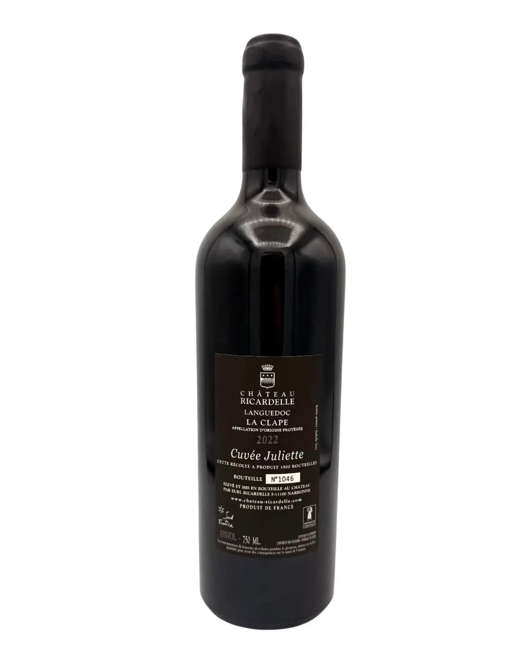 Château Ricardelle Juliette 2022 - 100% Syrah Red La Clape